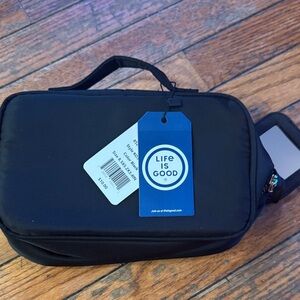 Life Is Good Black Travel Organizer